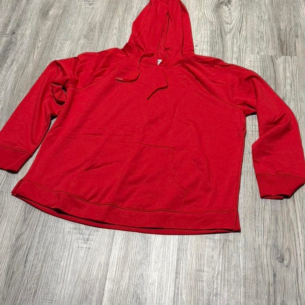 Athletic Works Mens Red Pullover Hoodie Sweatshirt Size 3XL XXXL RN52469